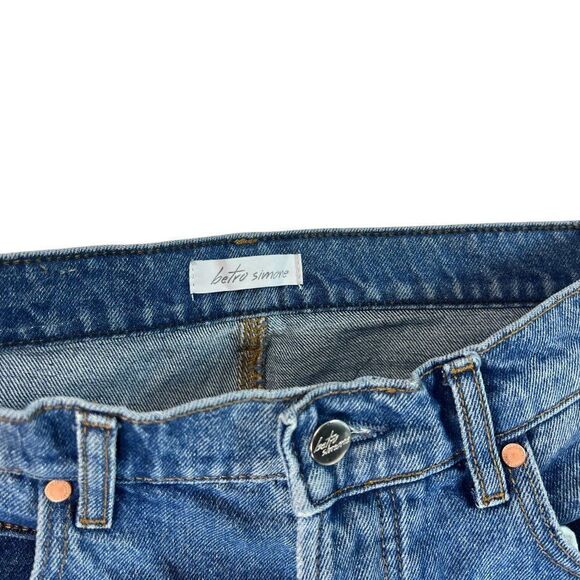 Anthropologie Betro Simone High Rise Wide Leg Button Fly Jeans Size 32 - Picture 6 of 14